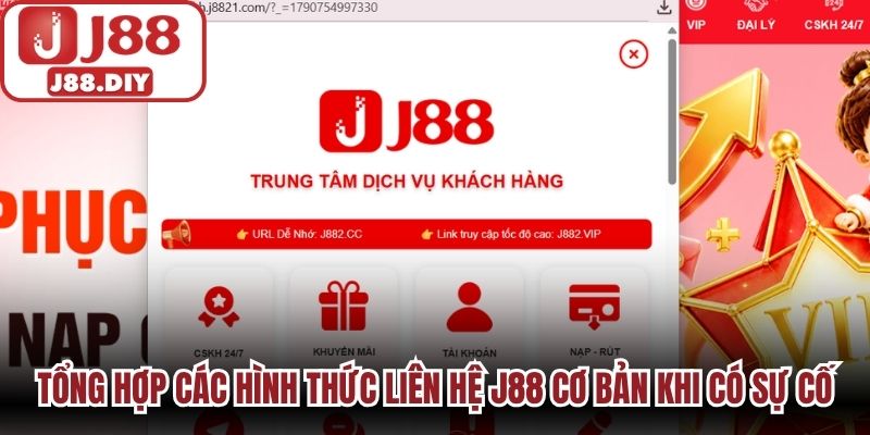 Tổng hợp các hình thức liên hệ J88 cơ bản khi có sự cố
